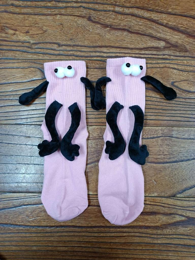 Cute funny lady tube socks magnet magnet fashion couple hand socks