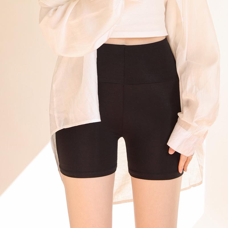 

Women’s High-Waist Seamless Safety Shorts - Summer Ice Silk, Butt-Lifting Barbie Base Layer, Three-Point Flat-Leg Design. M (70-90 lbs)
