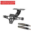 For Yamaha MT07 MT10 For Kawasaki Z750 Z800 For BMW R1200 Accessories Motorcycle License Plate Holder and LED Turn Signal Light