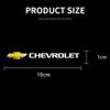 Car Steering Wheel Badge Stickers Car Door Handle Label Decal For Chevrolet Silverado Impala Malibu Cruze Camaro Blazer Spark