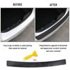 Universal Rear Trunk Guard Plate Sticker Car Rear Bumper Trim Anti-Kicked Scratch Protection Sticker Strip 3D Carbon Fiber Film