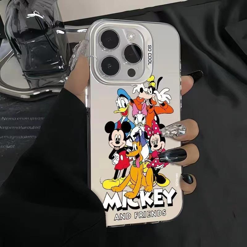Cartoon Mickey and Duck Collection Phone Case for iPhone 18 Pro Max, iPhone 16, and iPhone 15 Plus - Drop Protection, Cute