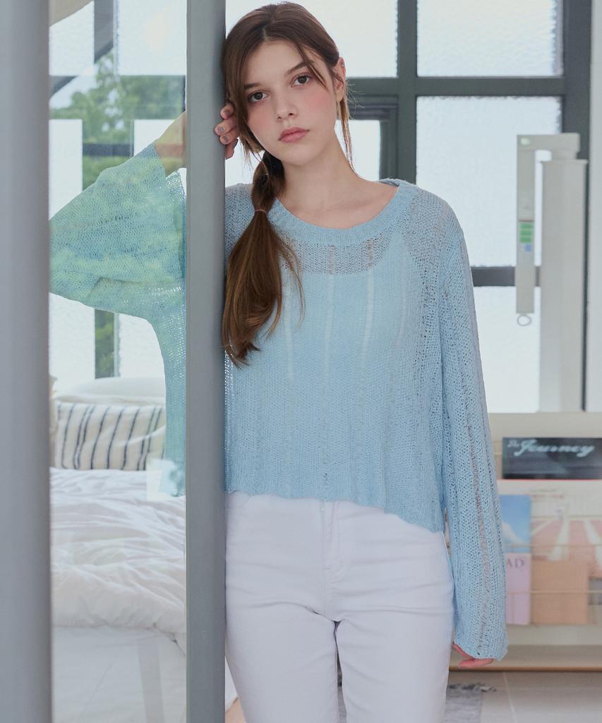 SLOWLOLLI Mute Airy Knit_5 Colors