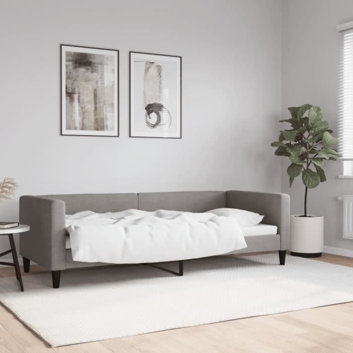 VidaXL Taupe Daybed 80x200 Cm Fabric 353981