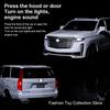1/32 Model Samochodu ze Stopu Cadillac Escalade Wysoka Symulacja Odlewy Zabawka z Dźwiękiem i Światłem Pojazdy Pull Back Dekoracja Zabawki dla Dzieci