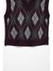 2024 Winter Women's Fashion: European & American Diamond Knit Vest 5755002