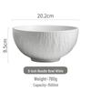 Stone Pattern Ceramic Noodle Bowl