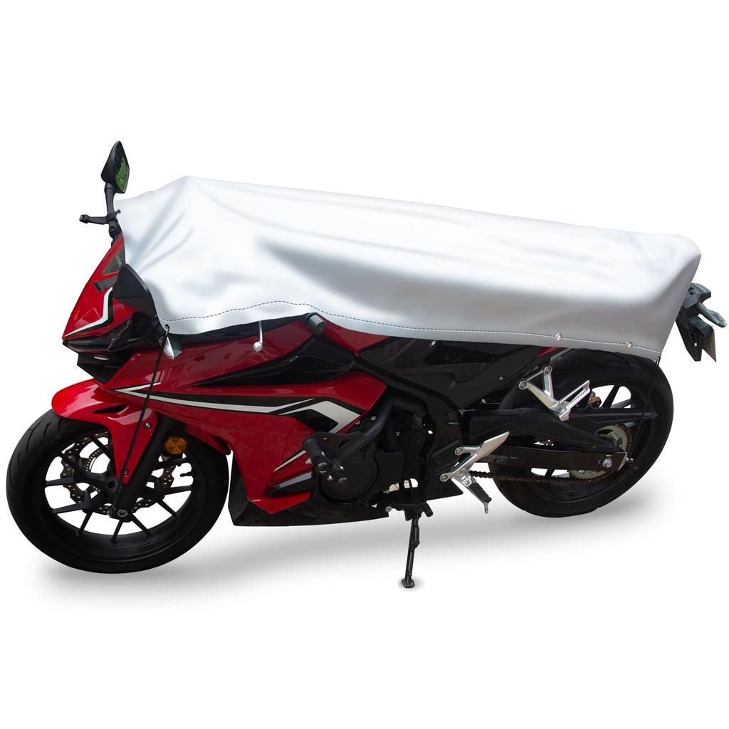 Bst Jyob Motorcycle Cover Half Cover Motorcycle Half Cover New Year Integrated Storage Universal Compatible with All Water Heat UV Rain Protection At