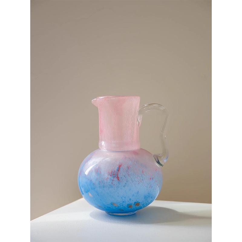 Vintage Fenton Cream Style Vase Luxe Glass Flower Vase French Decor Home Ornament