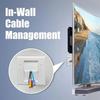 Wandsteckdosen-Kabeleinführungsplatte Einzel-Gang Borstenbürsten-Wandplatte Anschluss-Einsatzabdeckung Wandkabelabdeckung Langlebig