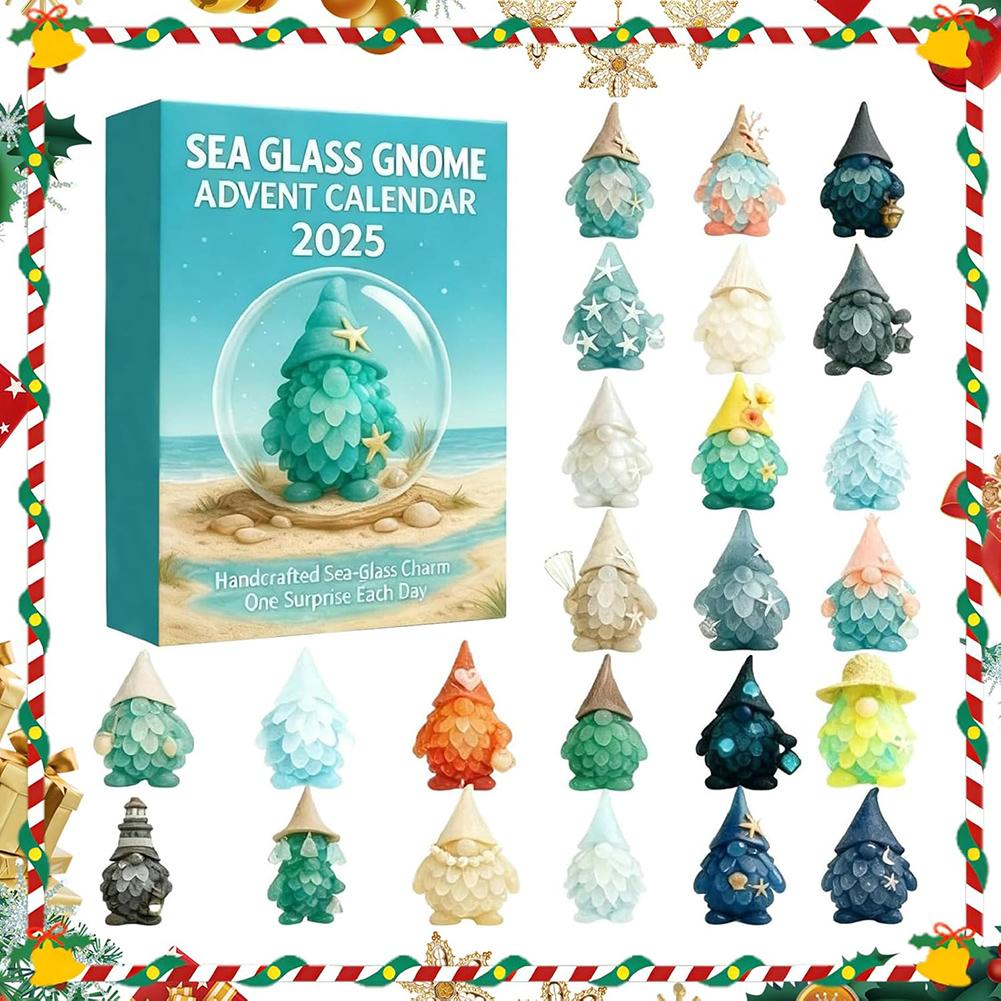 24 Day Xmas Ornaments Calendar Charming Decor & Unforgettable Xmas Present Holiday Mantel Display