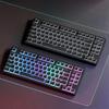 XVX Pudding Keycaps 117 Keys XDA Profile Translucent PBT Keycap Set Onyx Black Keycaps for Mechanical Keyboards with Cherry - Shine-Through