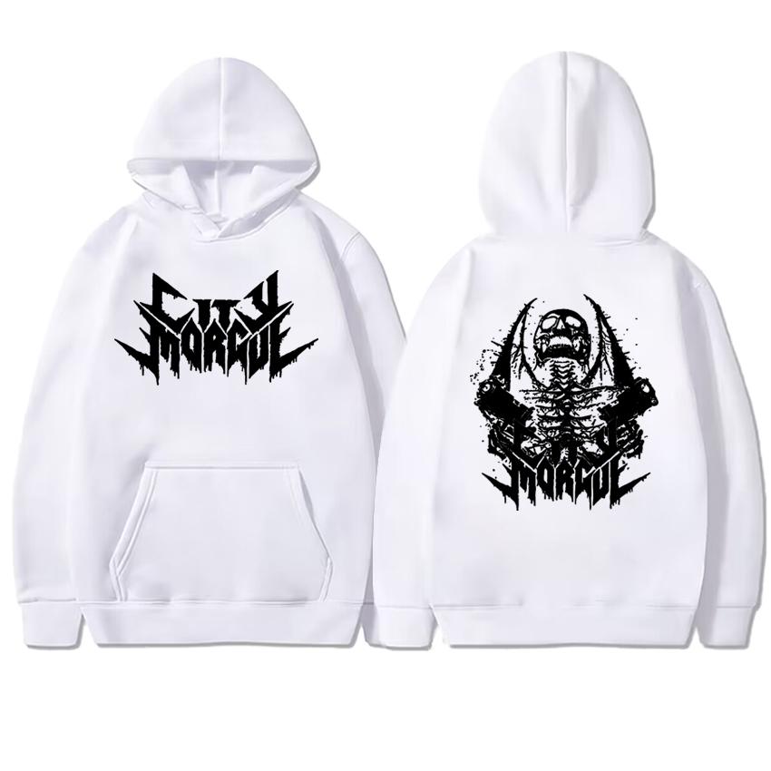 Rapper Zillakami Sosmula City Morgue Doppelseitiger Print Hoodie Fleece Sweatshirt Langarm Herren Damen Unisex Oversized Pullover