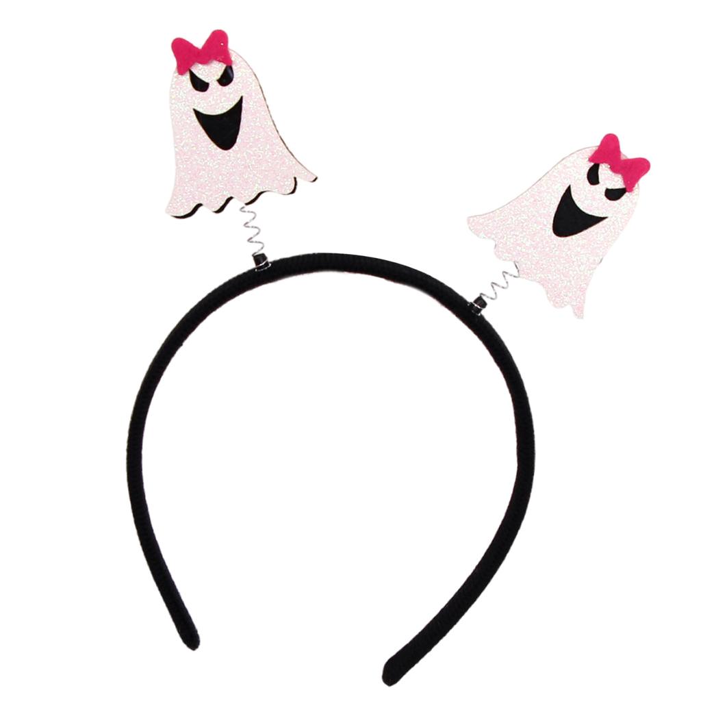 Halloween Ghost Pumpkin Hair Band Soft Polyester Headband Photo Props For Kids Adults Costume Party Accessory