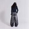 Jeans larghi oversize ricamati Streetwear Donna Y2K Harajuku Hiphop Retro Gotico Vita alta Pantaloni a gamba larga Pantaloni
