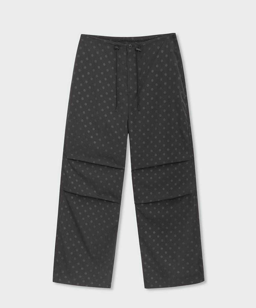 MUSINSA STANDARD WOMAN Polka Dot Parachute Pants [Gunmetal]