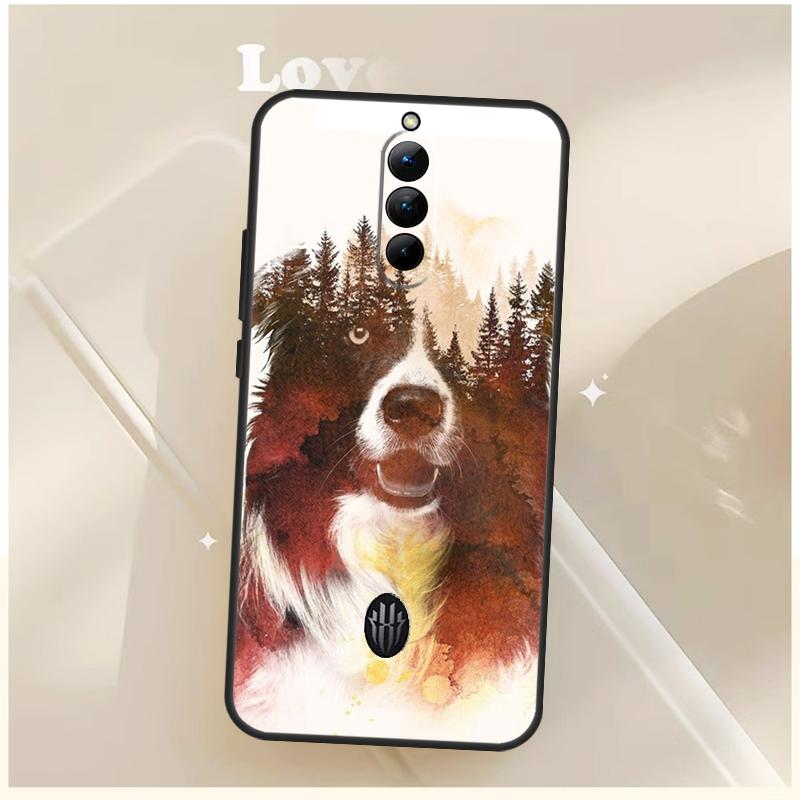 Border Collie Dog Case For ZTE Nubia Red Magic 6 7 6S 7S 8S 9S 10S Pro For RedMagic 10 8 9 11 Pro Plus Cover