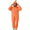 Macacão Para Mulheres Fantasias de Halloween Adulto Pijama Peludo com Capuz