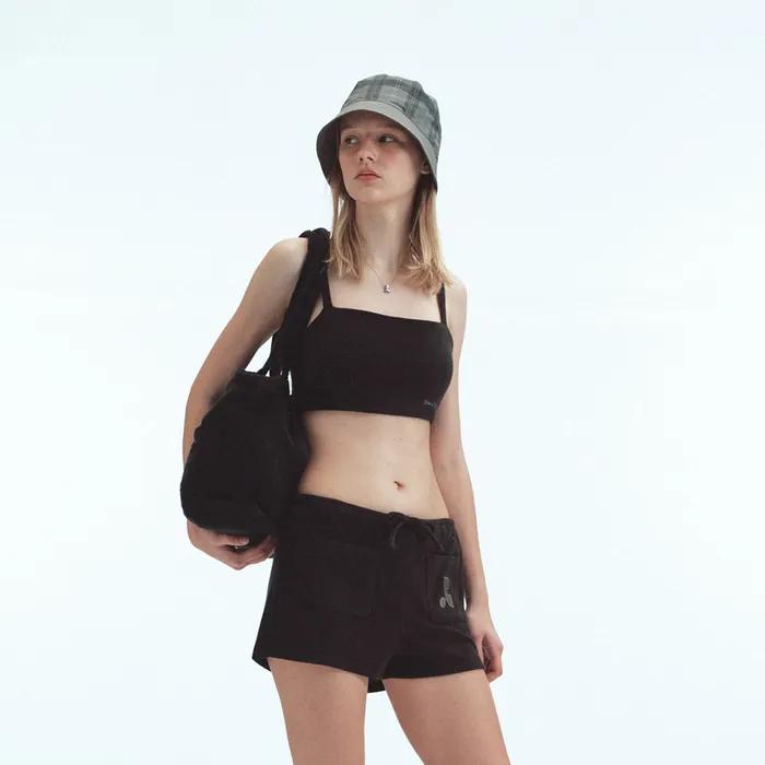 TERRY BEACH BAG (BLACK)