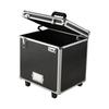 Portable File Storage Box, 395 X 320 X 380 Mm Internal Chest Size, Locking Mobile Business Case with Telescopic Handle, Hand Pull File Case for Office