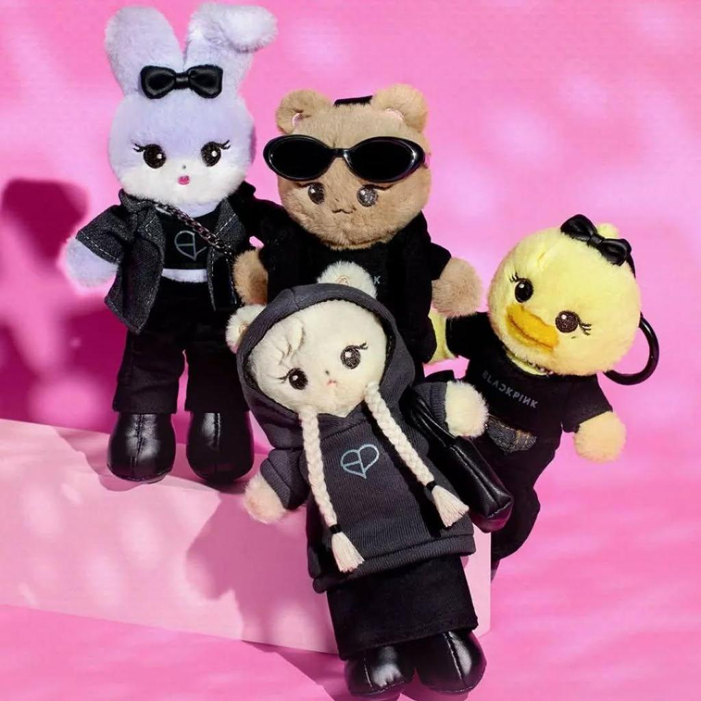 Blackpink [POP-UP DE FECHA LÍMITE] LLAVERO LARGO DE PELUCHE OFICIAL DE PERSONAJE MD