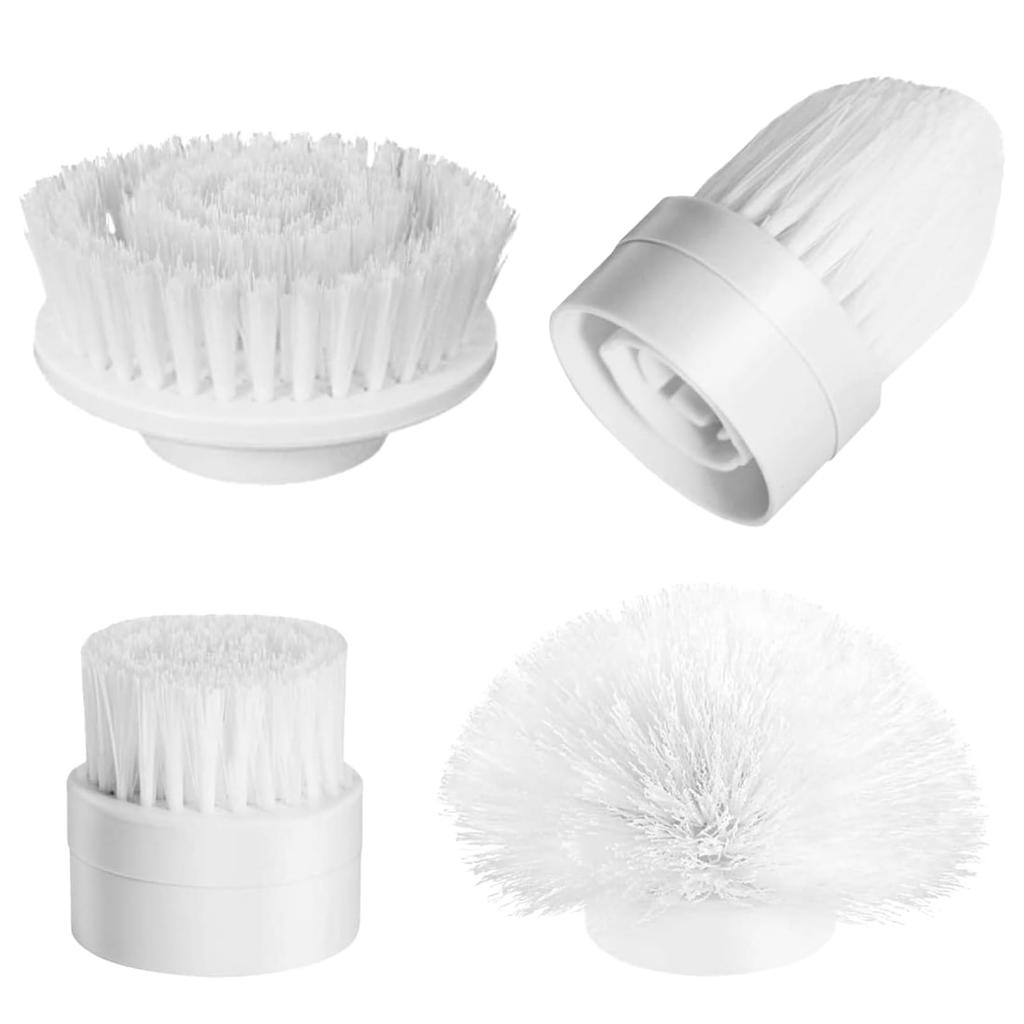 PLEAVIT Bath Polisher Replacement Brush Set, Electric Cleaning Brush, Replacement Brushes for Floors, Kitchens, Bathrooms, and Tiles, Set of 4