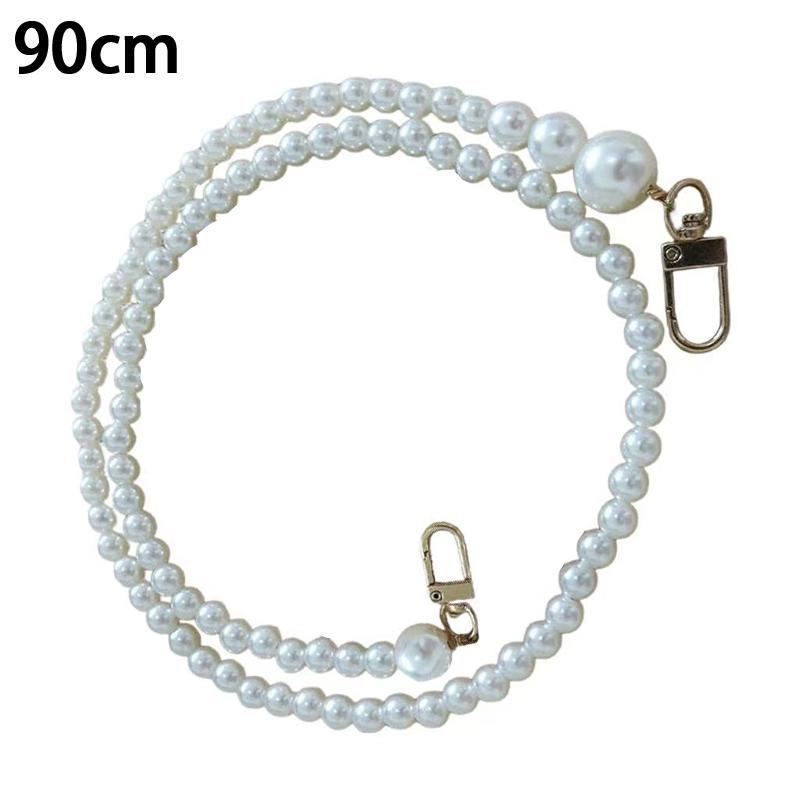 Korean Pearl Chain Beaded Phone Lanyard Crossbody Elegant Bag Chain Lightweight for Shopping and Work Use