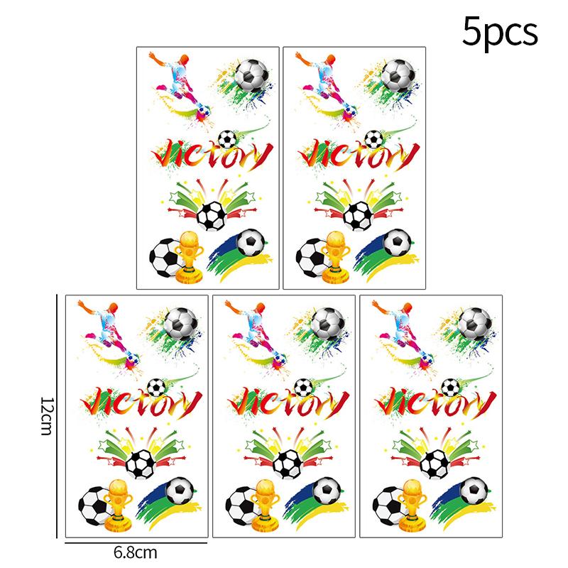 Sports Theme Tattoo Sticker Football Game Fans Luminous Temporary Tattoo Stickers Waterproof Party Makeup Face Stickers