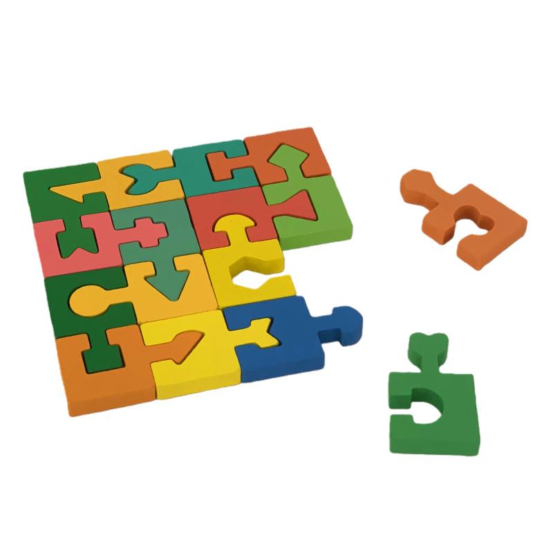 Shape Matching Children Wooden Puzzle Assembly Kids Educational Toys Logical Thinking and Spatial Training.