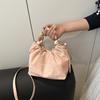 Summer dumpling bag women's new trend versatile fashion beaded handbag casual texture messenger bag