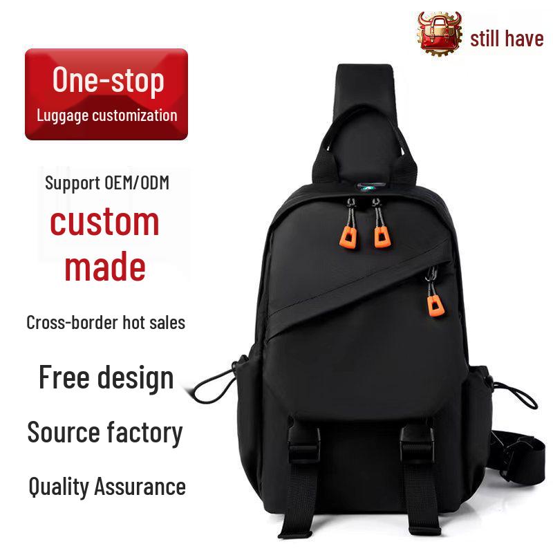 Cross-border Men's Multifunctional Chest Bag - Large Capacity Travel Backpack and Crossbody Shoulder Bag