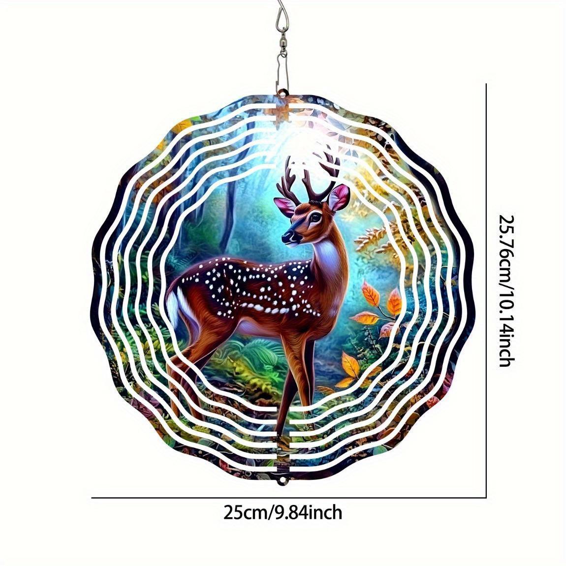 

10-дюймовий підвісний вітряк з гачком, що обертається на 360 градусів, для прикраси балкона та саду, весняно-літній вуличний декор