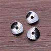 20pcs Irregular Septa Beads For Diy Jewelry Making Jewelry Finding Antique Silver Color 10x10mm Spacer Beads