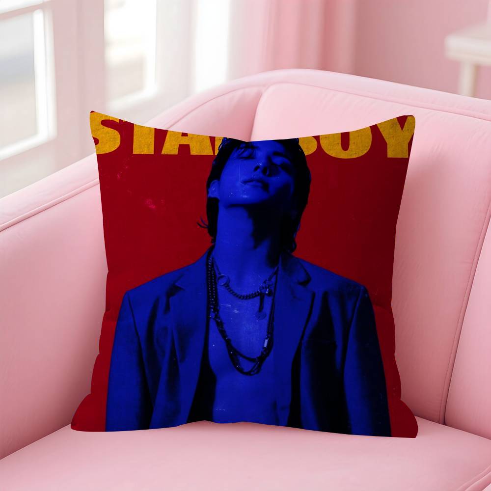 Kpop Stil-E-Junges-G-Kooks Büro Kissenbezug Auto Kissenbezug 45X45cm Lendenkissenbezug Sofakissenbezug