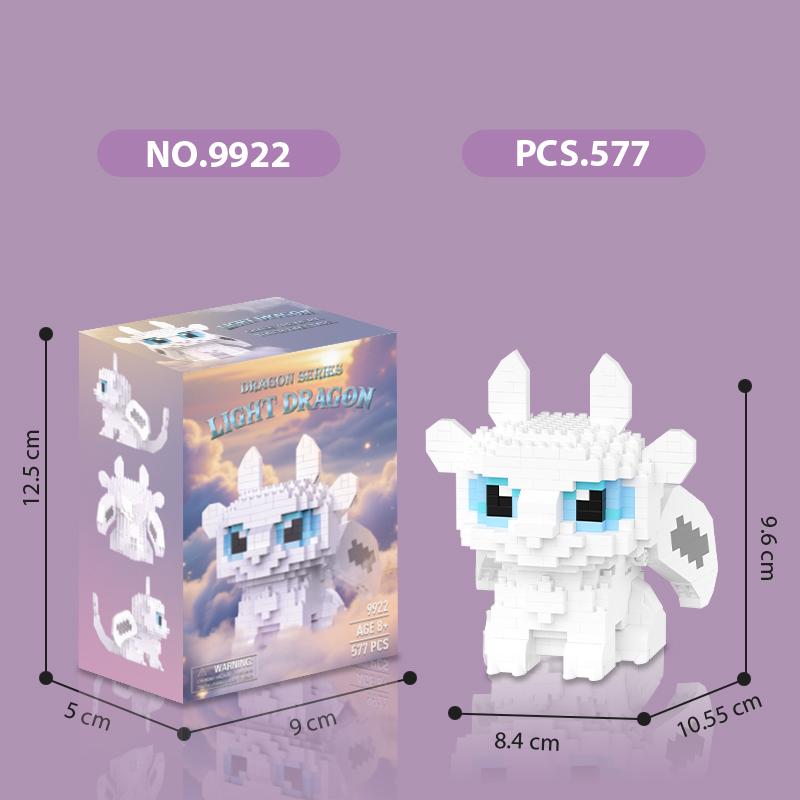 

Construction Blocks Animals Playthings Cartoon Dragon Micro Blocks Action Figures Spooky Holiday Playthings Gifts Decorations No box