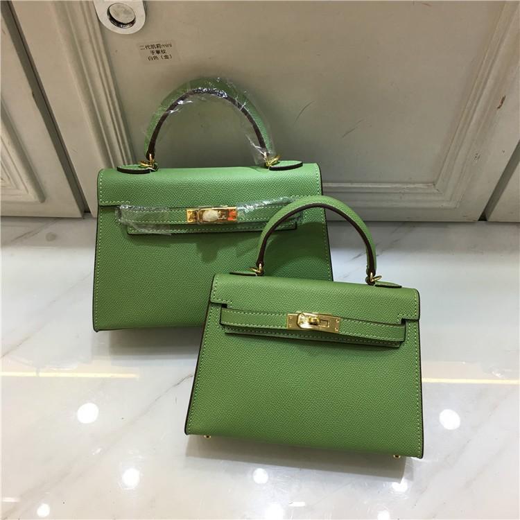 Ins Kuhleder Damen Tasche 2023 Neu Zweite Generation Doppel Schultergurt Palmenmuster Einzel Schulter Tragbar Messenger Bag Trend