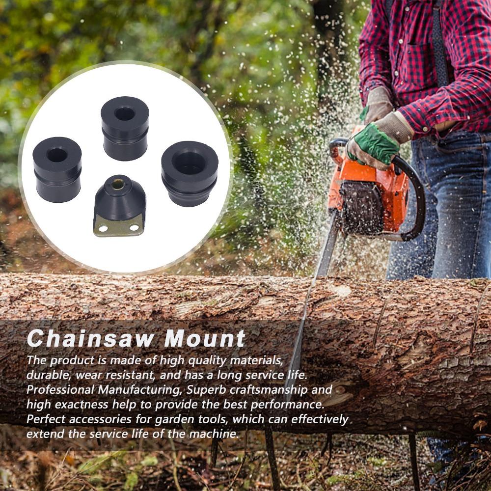 Compact Chainsaw Buffer Kit Black AV Buffer Mounts Durable Buffer Bracket Set for STIHL 028