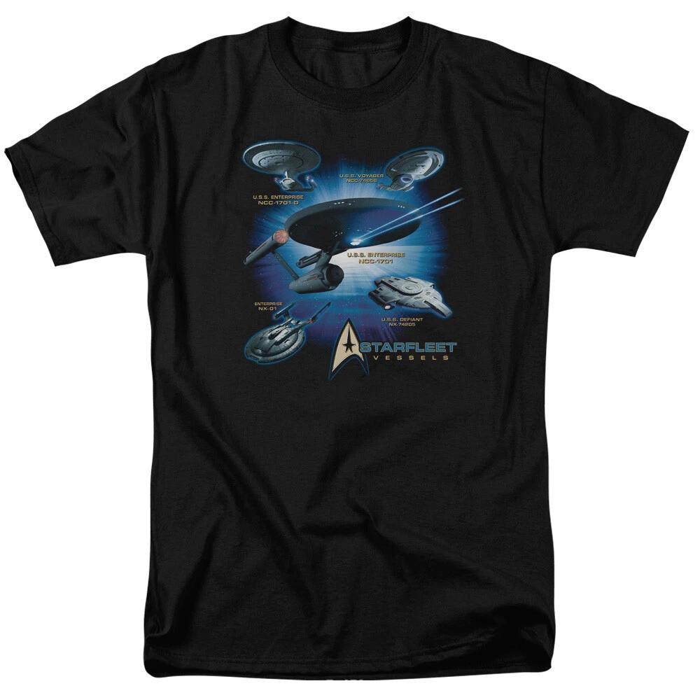 Star Trek Starfleet Vessels Men’s T-Shirt S-5XL Officially Licensed Sci-Fi Tee S