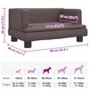 Dog Bed Brown 60x40x30 cm PU Leather