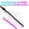 18cm Extral Long Sounding Urethral Catheter Penis Plug Dilator Ejaculation Delay Sex Toys for Men Adults Prostate Stimulation