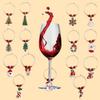 Christmas Glass Cup Identifier Santa Claus Hat Wine Glass Decor Ornaments Christmas Decorations Navidad Noel New Year 2026