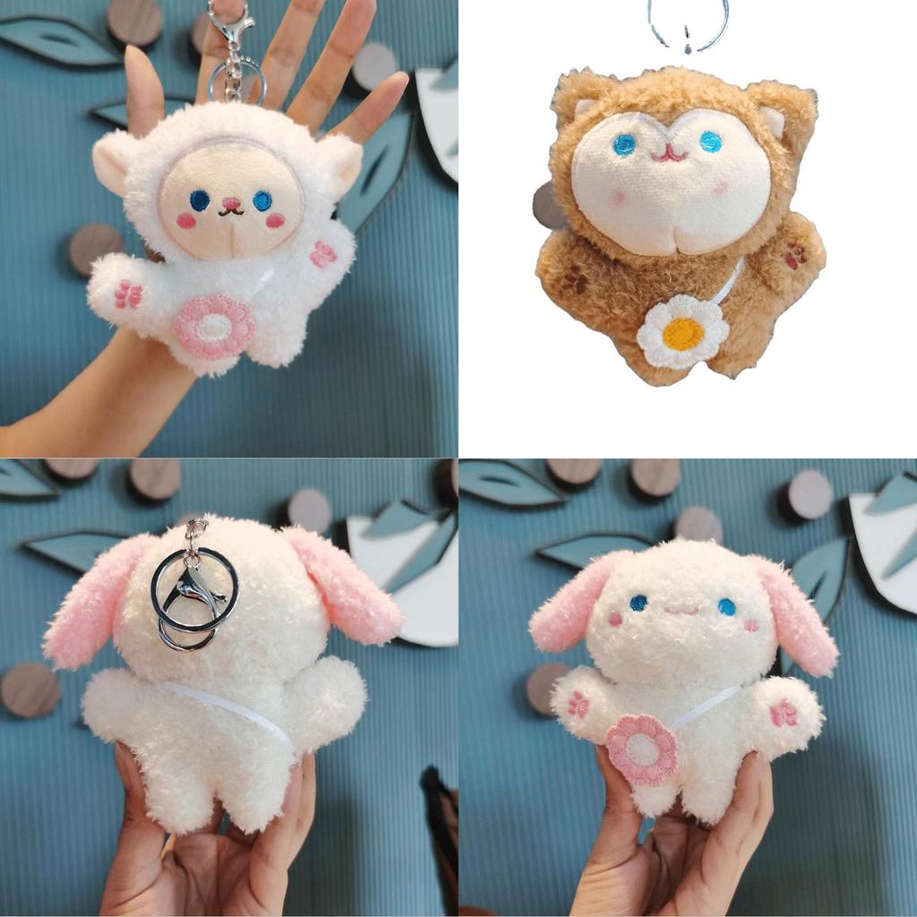 Adorable Plush Sheep Backpack Buddy Cute Animal Doll Bag Keychain Toy Gift