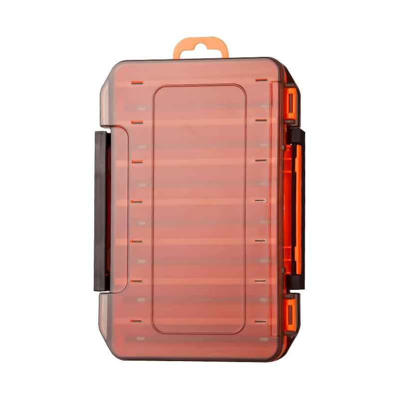 TAIYU Fishing Tackle Box 14 Compartments Fishing Accessories Lure Hook Storage Case Double Sided Fishing Tool Organizer Boxes