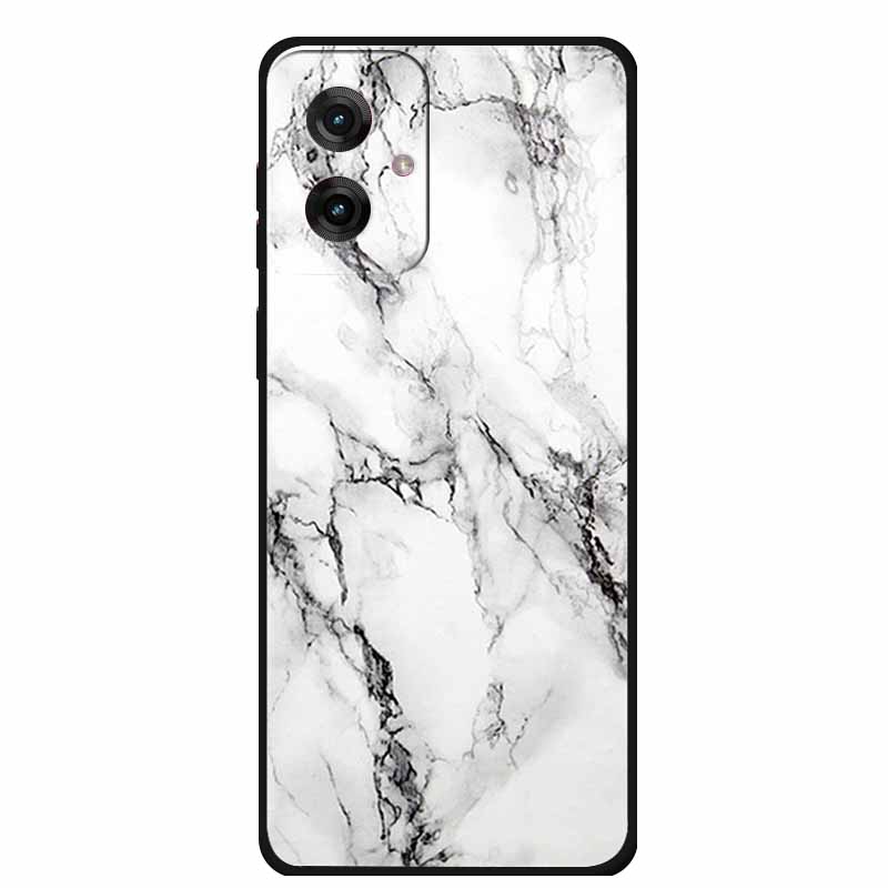 Etui do Motorola Moto G55 5G Luksusowe Miękkie Silikonowe TPU Tylna Osłona Etui na Telefon dla MotoG55 Ochronne Odporne na Wstrząsy Kolorowe Fundas