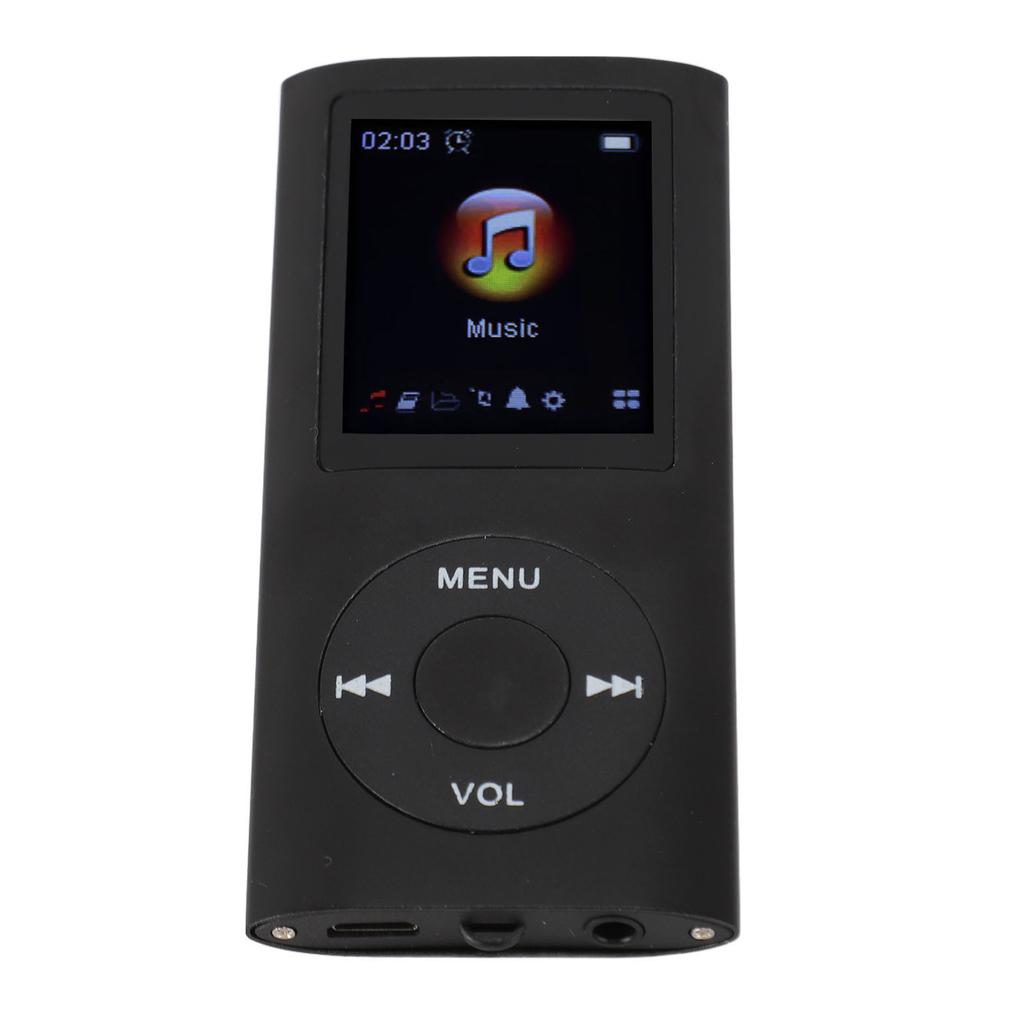 Portable MP3 Music Player 1.8inch TFT Screen HiFi Sound 7 Sound Effect Modes USB Rechargeable Digital Video Music