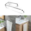 Clear Wall Mounted Towel Shelf Easy Installation Towel Holder for Bathroom Sturdy Acrylic Towel Storage Rack for Hotels