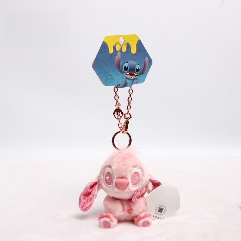 Mickey Mouse Head Plush Keychain With Polyester Fiber For Backpack Decor