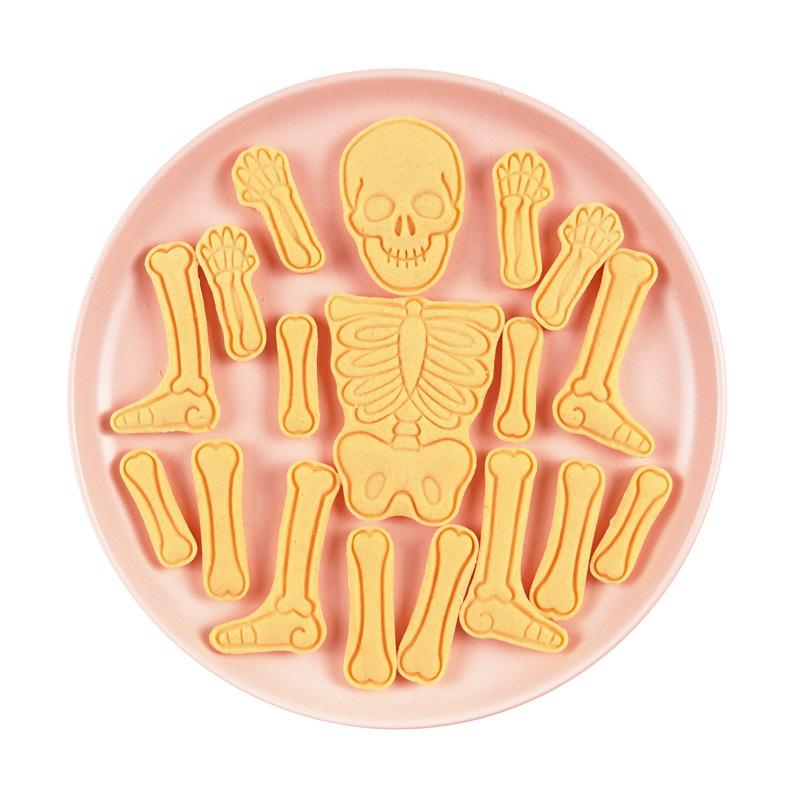 1Set Cartoon Halloween Biscuit Mould Halloween Ghost Skull Cookie Cutting Mold Fondant Cookie Cutter Baking Tool
