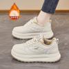 Thick-soled Velvet Little White Shoes Women's Winter 2025 New Casual Sports Board Shoes Versatile Thickened Warm Women's Cotton Shoes