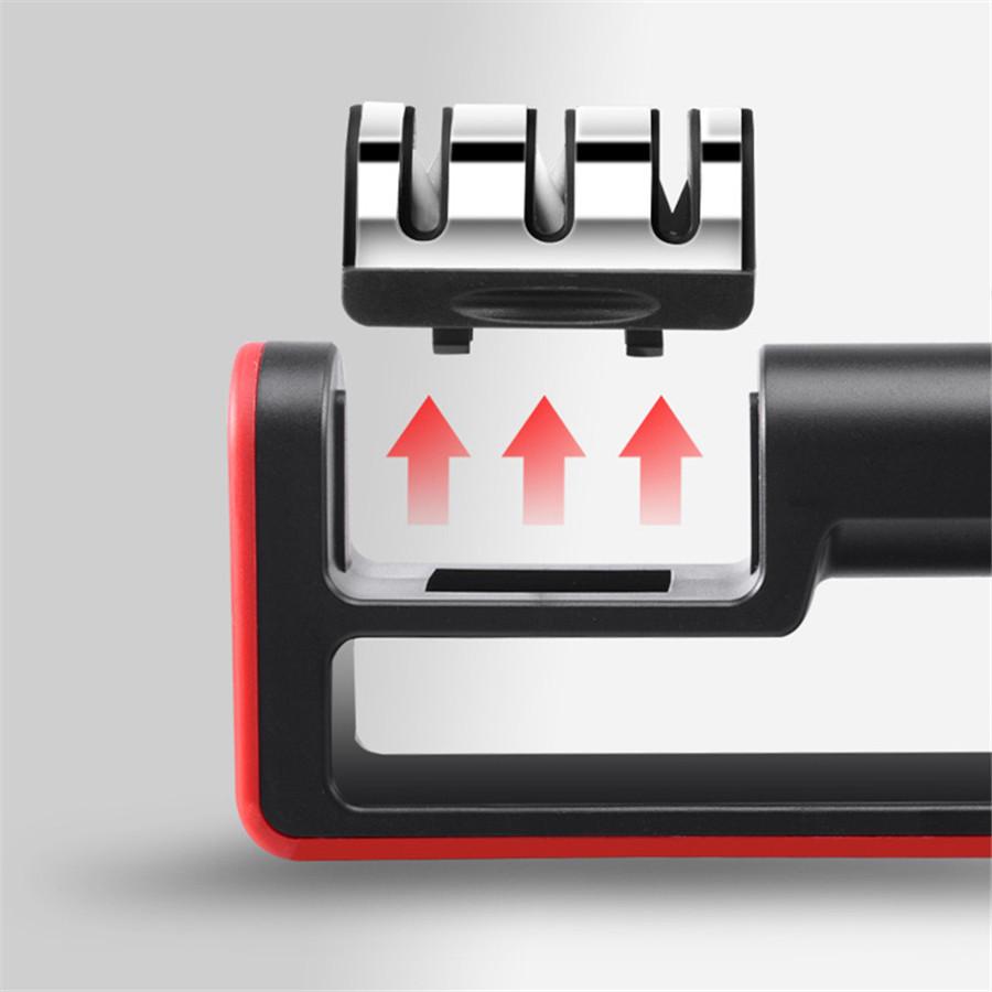 Knife Sharpener Professional Ceramic Tungsten Kitchen Sharpening System Tool